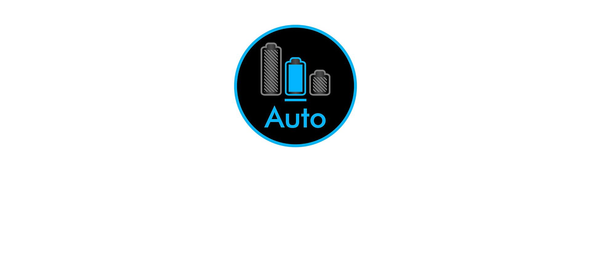 The blue Auto mode indicator.