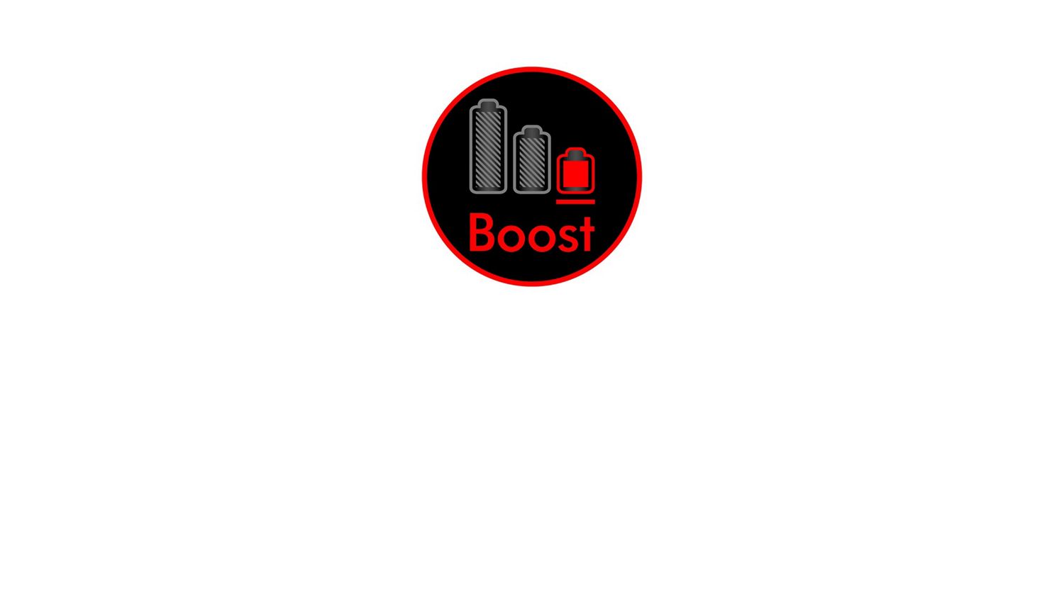 The red Boost mode indicator.