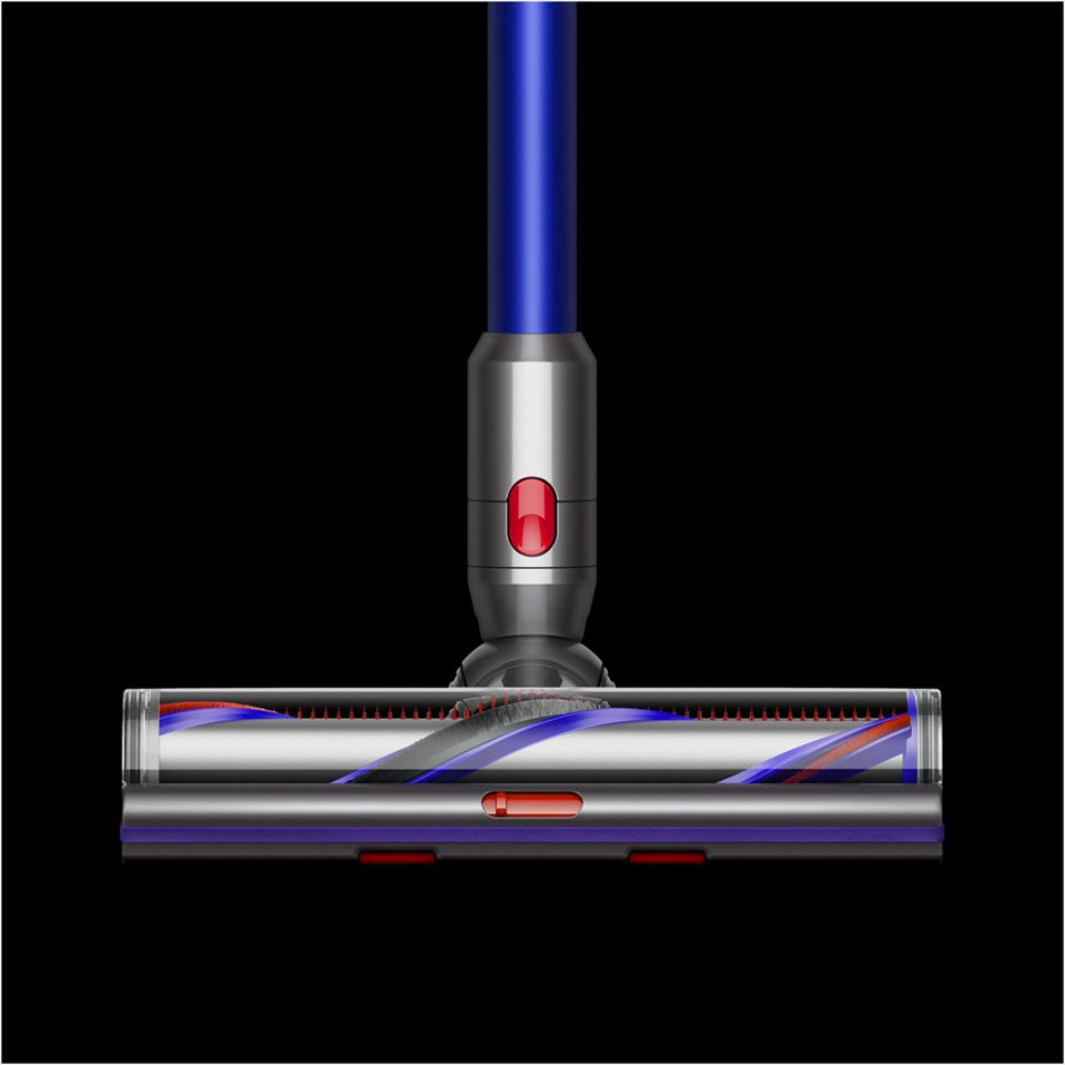 Digital Motorbar cleaner head picking up dust and hair