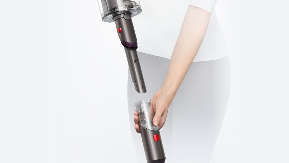 Built-in dusting and crevice tool