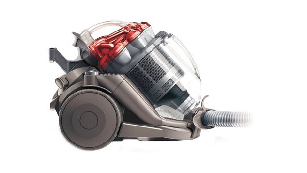 Close up of a Dyson DC21 canister vacuum cleaner bin