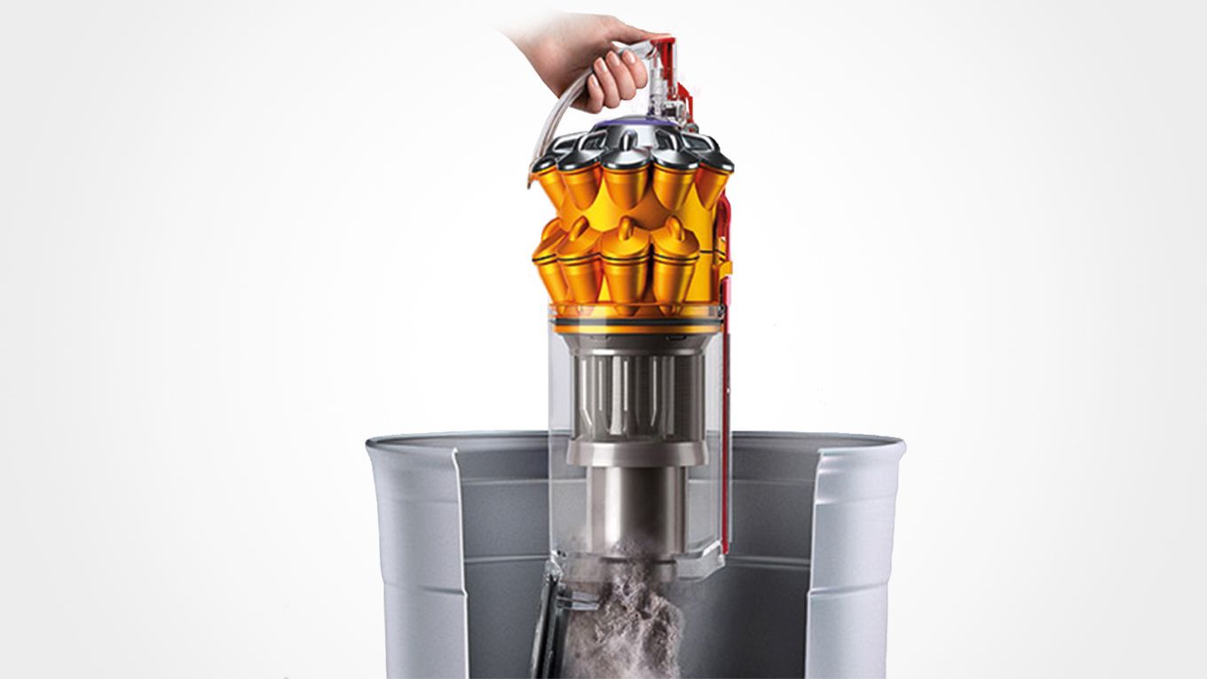 Image shows how to empty the bin.