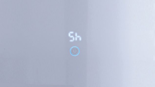 Image montrant l’écran du minuteur de mise en veille de l’humidificateur Dyson.
