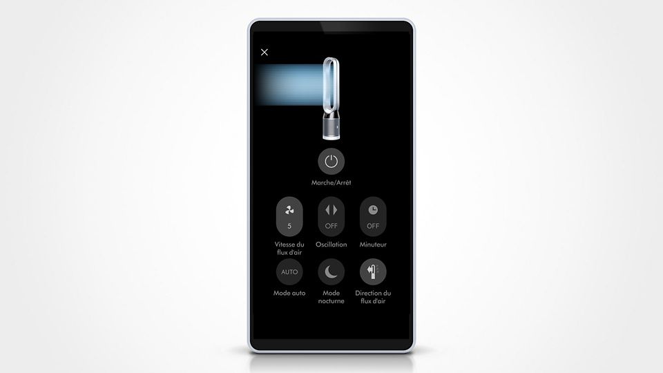 Image montrant l’appli Dyson Link pour iOS et Android.