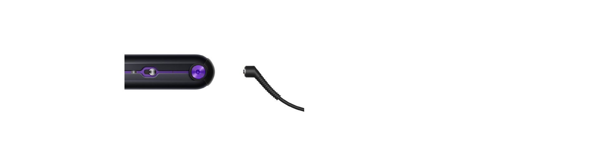 The straightener's power port and power supply connector
