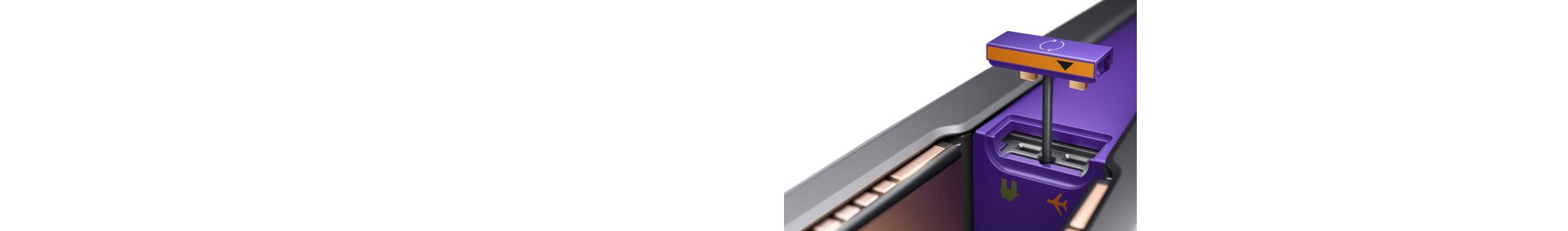 Close-up image of flight-ready tag