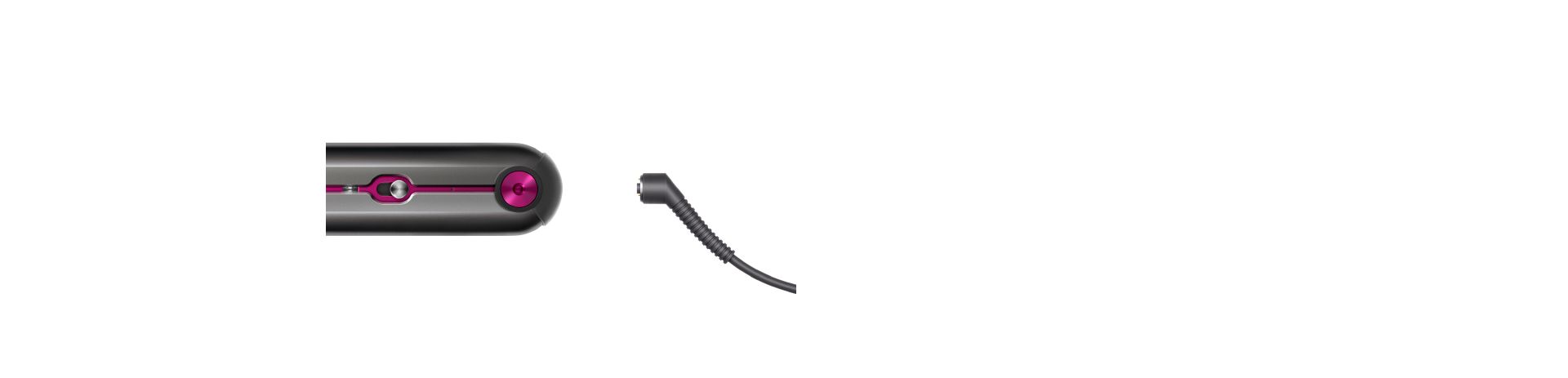 The straightener's power port and power supply connector