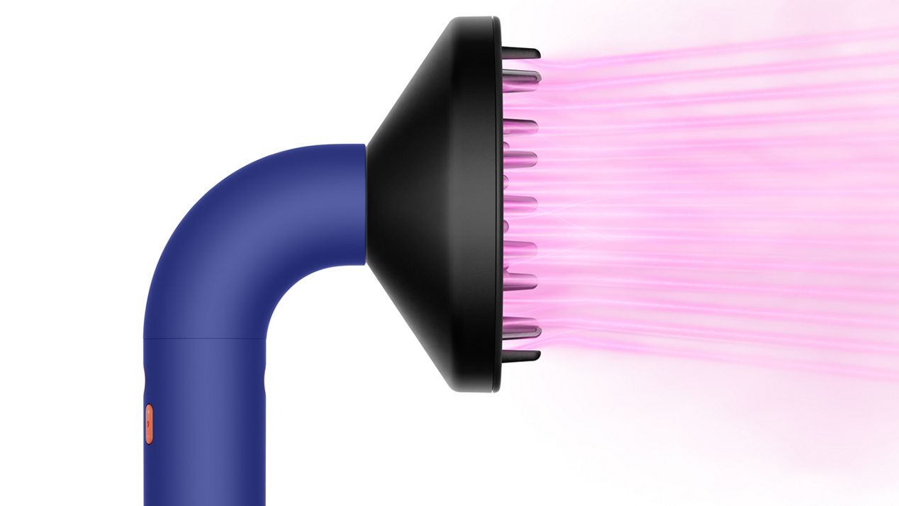 Diffuser projecting airflow.