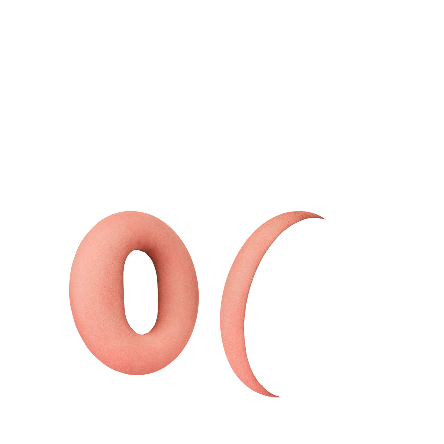 Rose poudré  coussinets