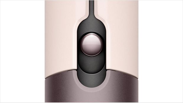 Primer plano de la función de bloqueo Dyson Airstrait.