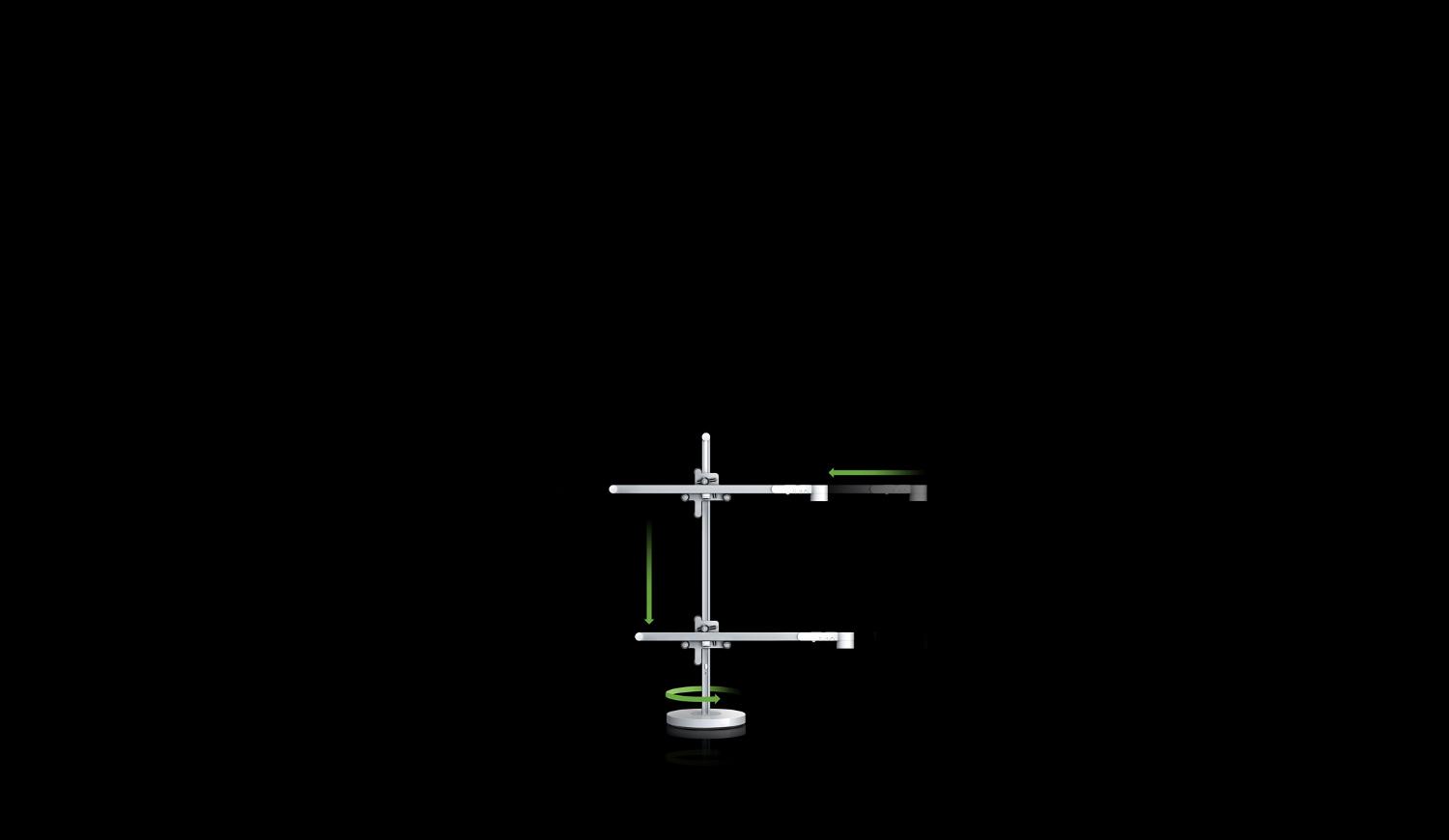 Graphic of light's flexible positioning