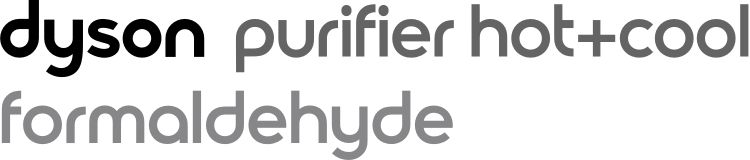 Logo Dyson purifier hot+cool formaldehyde