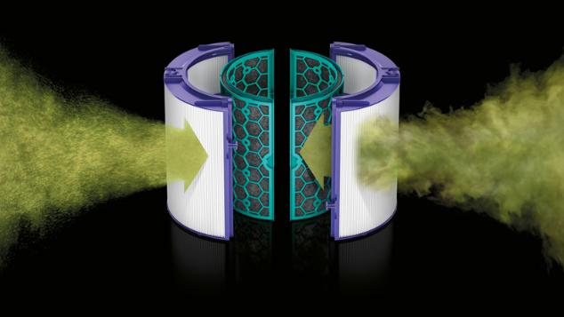 זרימת אוויר דרך מסנן HEPA