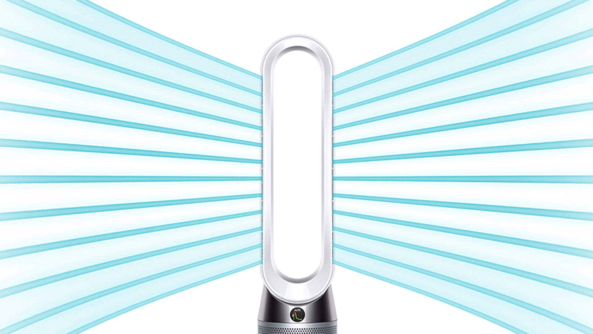 Dyson Pure Cool projects powerful airflow
