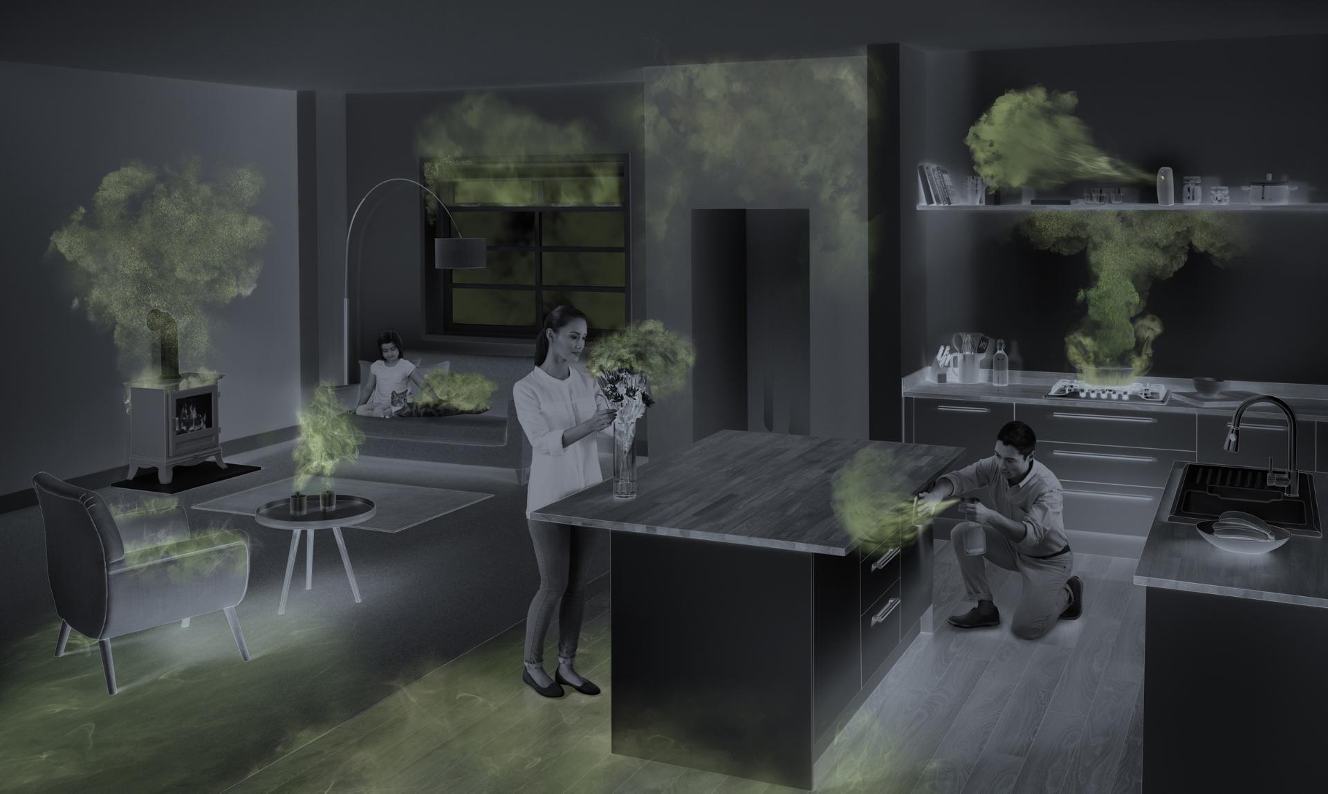 Image showing air pollution areas indoors