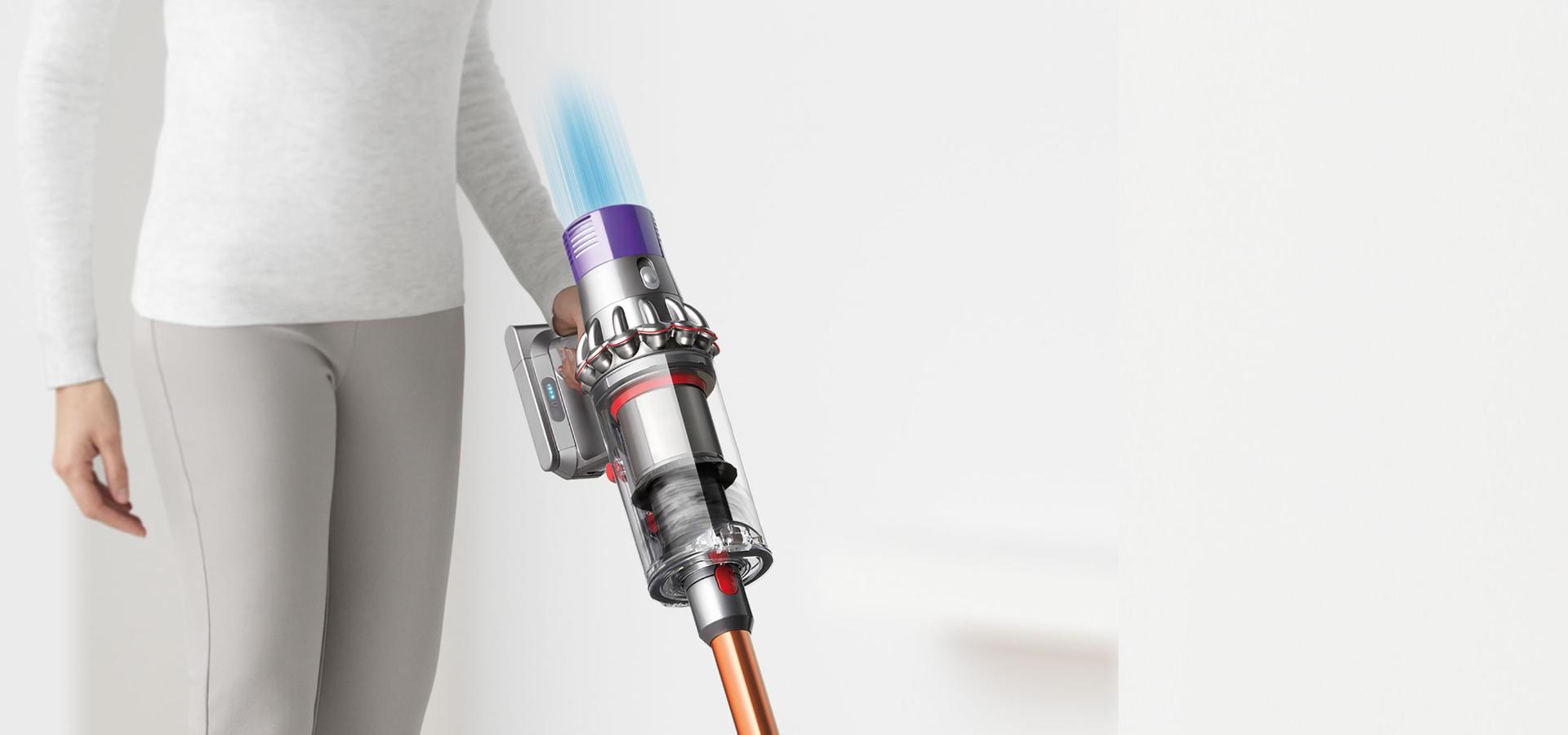 Dyson Cyclone V10™’dan çıkan temiz hava grafiği