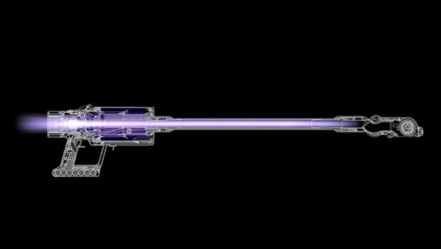 Graphic of airflow comparison through Dyson V8™ vacuum and Dyson Cyclone V10™ vacuum