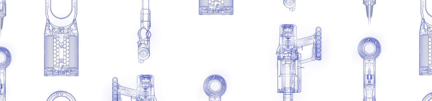 Cutaway technical drawings of Dyson machines