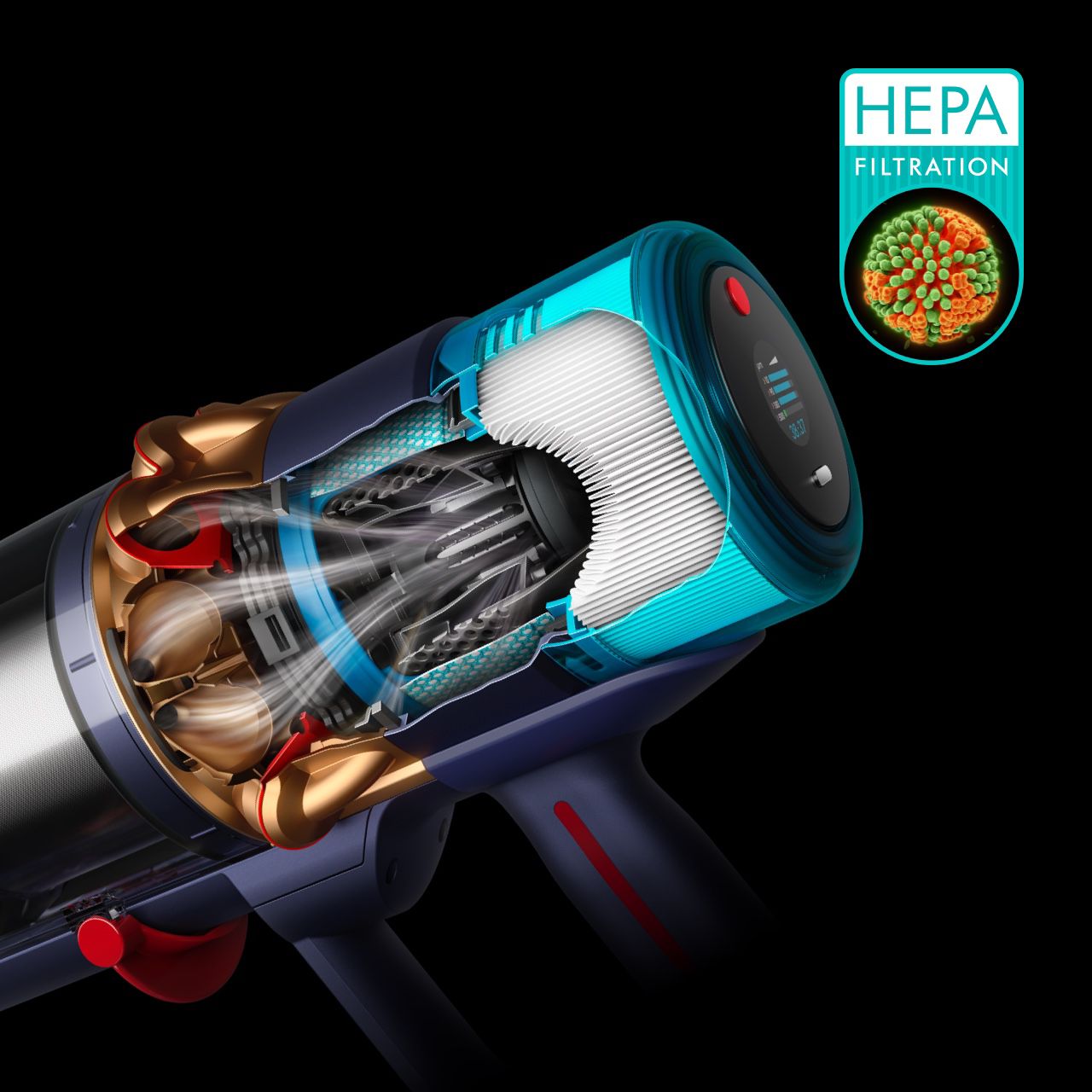 HEPA-Filtration des Gen5detect