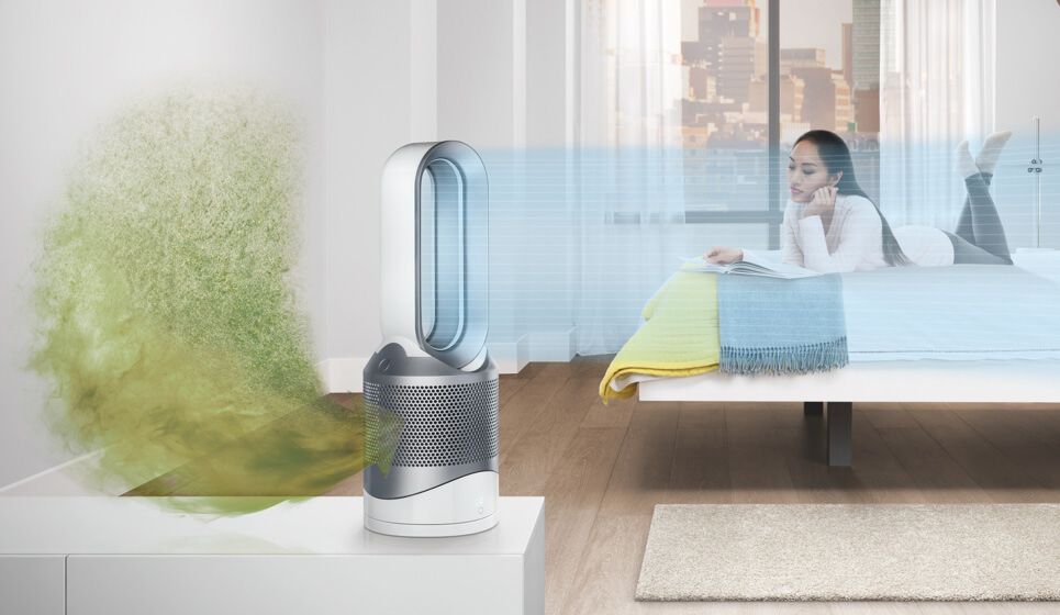 Purificateur Dyson dans une pièce