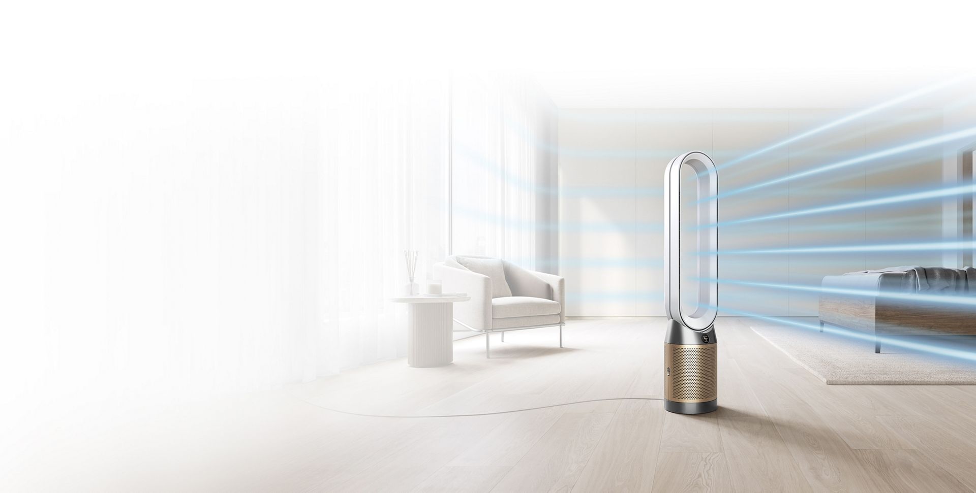 Dyson Purifier Cool Formaldehyde in a bedroom