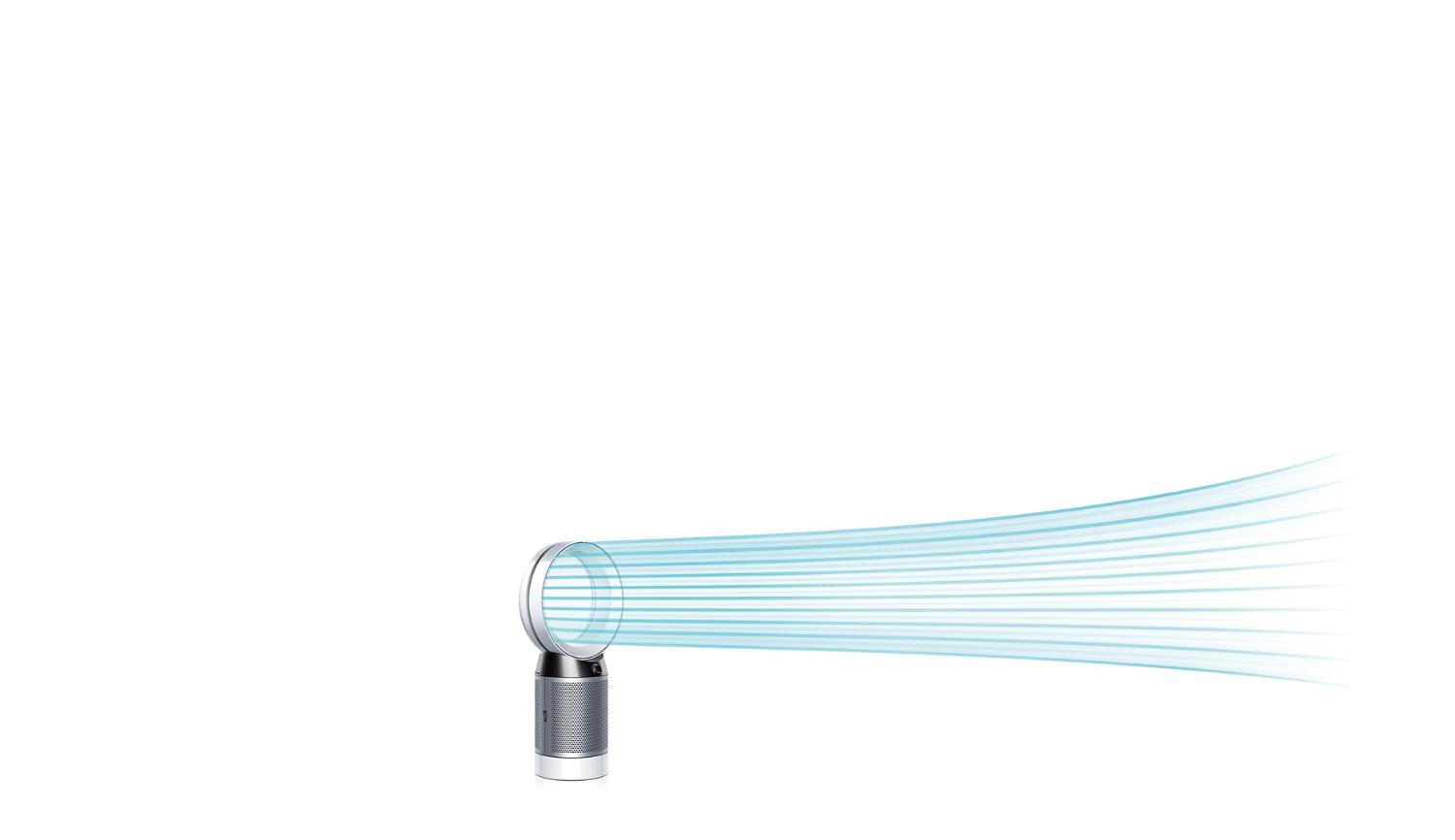Dyson Pure + Cool DP04 projecting purified air