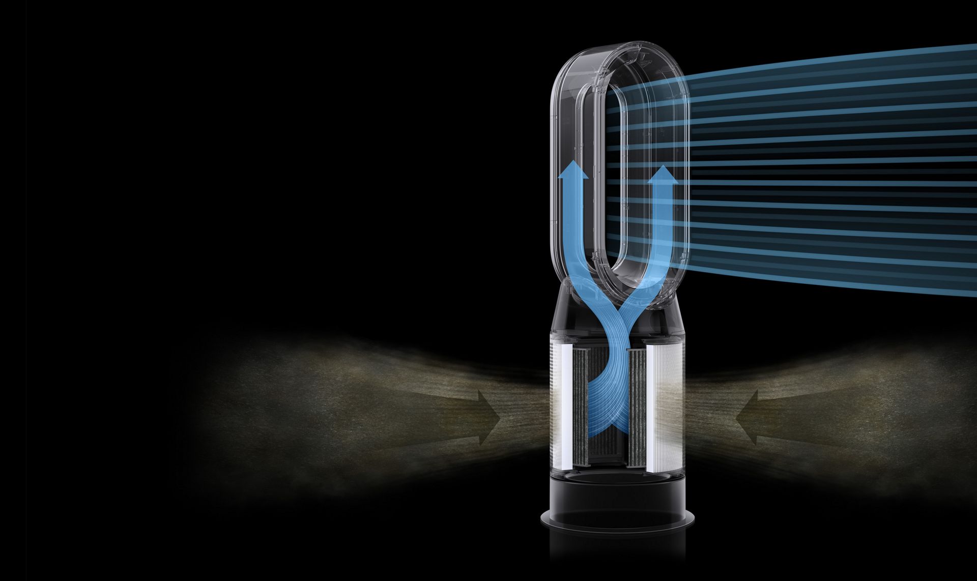 Graphic showing fully sealed purifier