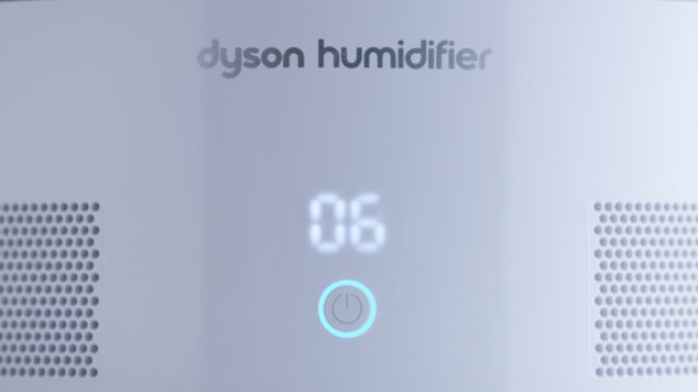 Dyson humidifier airflow dial being adjusted