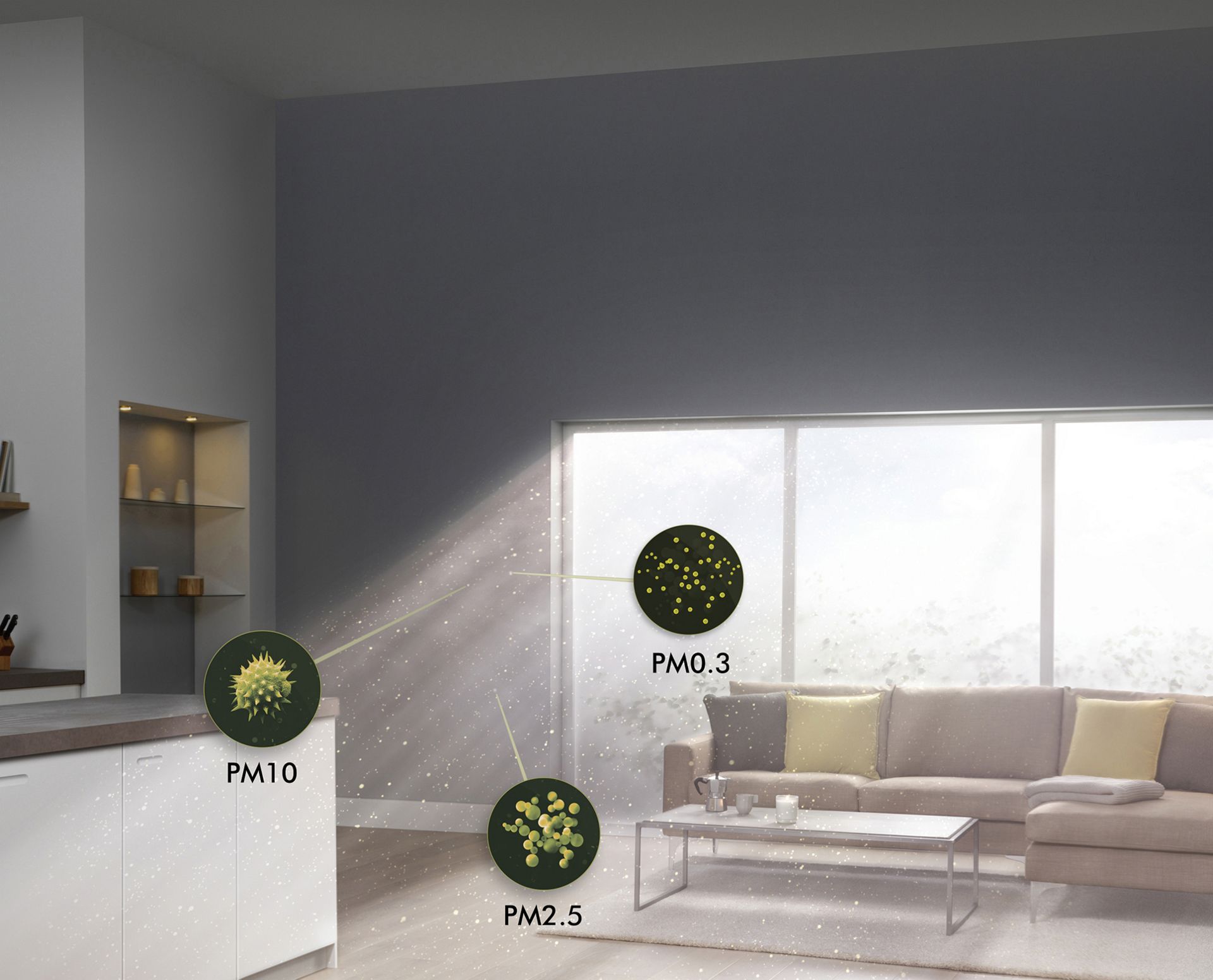 Dyson Pure Cool Tower pollutants 