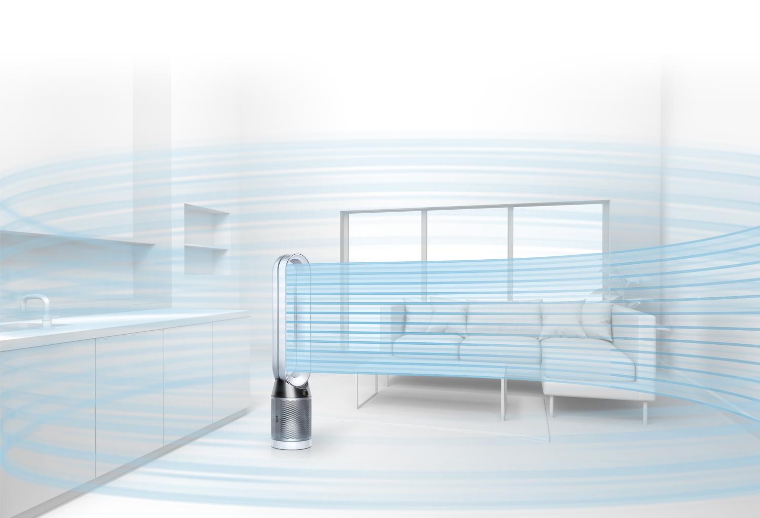 Dyson Pure Cool Tower purifying the whole room
