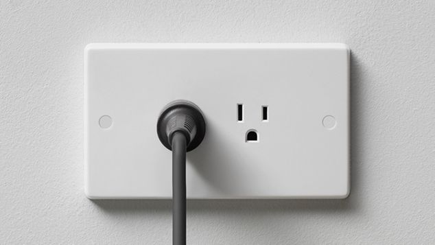 Close-up of wall socket