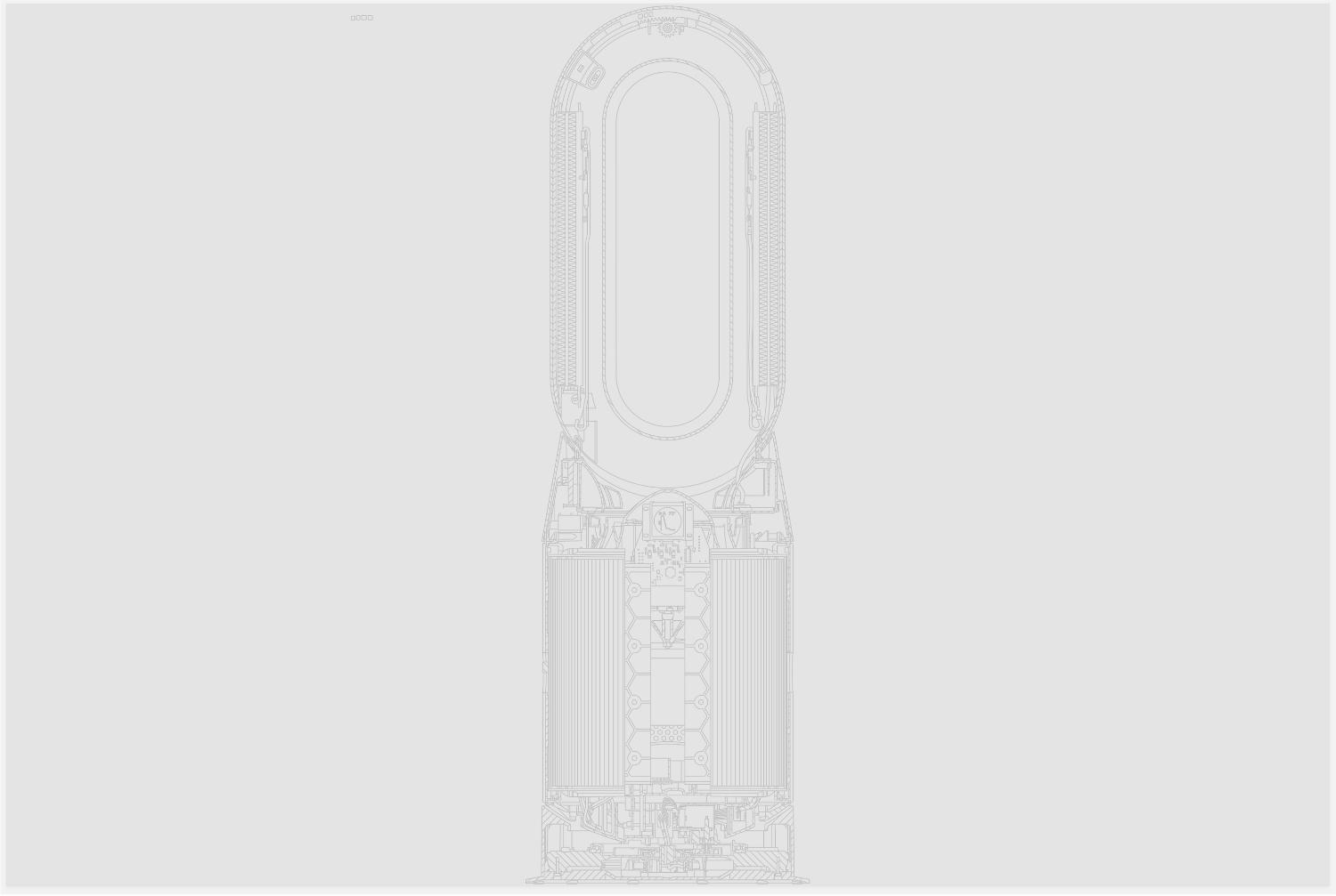 Diagram of Dyson purifier