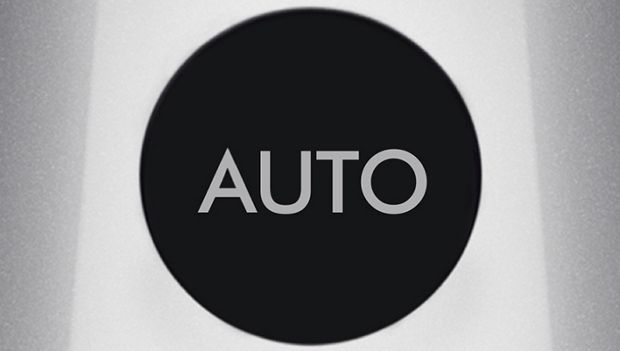 Primer plano del modo Auto en la pantalla