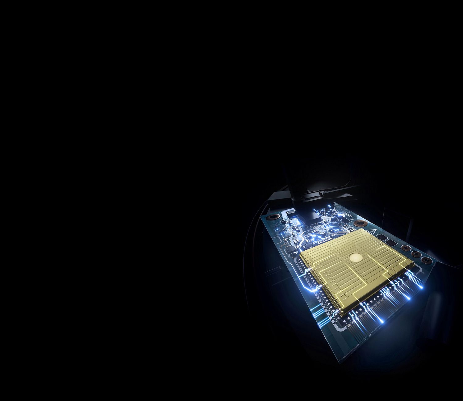 Electronic board demonstrating formaldehyde detection