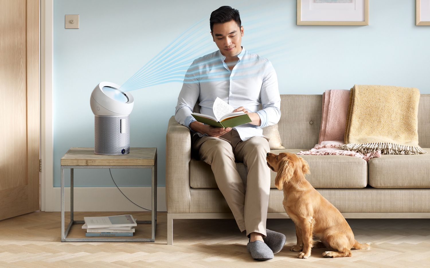 Dyson Pure Cool Me™ personal cooling fan in living room