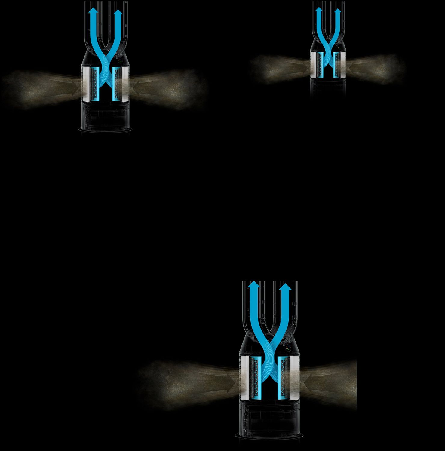 Graphic of Dyson filtration system. Graphic of Dyson filtration system.
