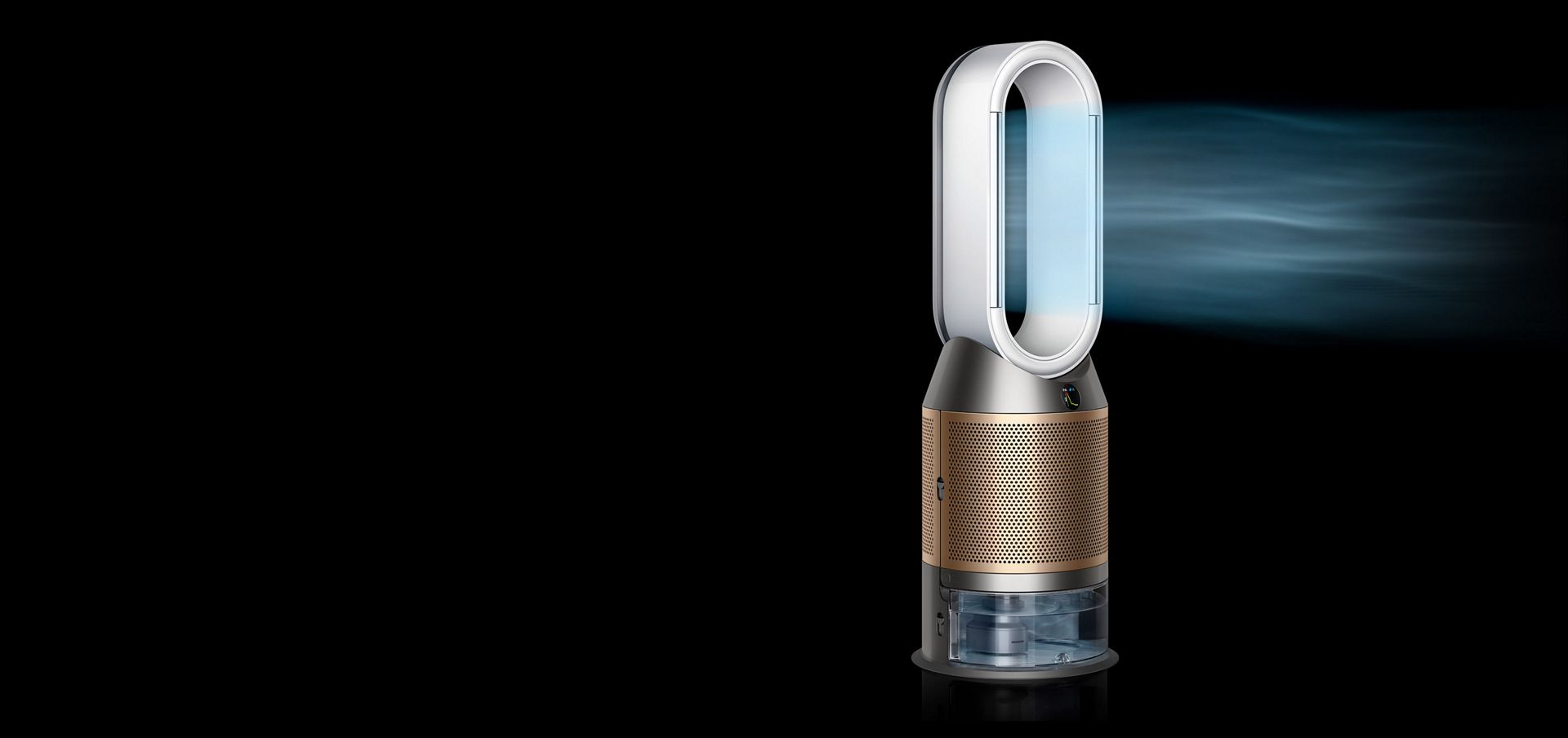 Ein Dyson Luftreiniger verteilt einen kraftvollen Luftstrom.