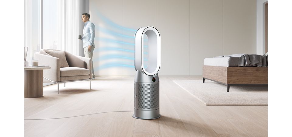 Dyson purifier hot + cool heating the whole room