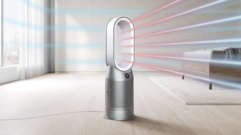 Purifier Hot+Cool air purifier heater HP07 (White/Silver) | Dyson