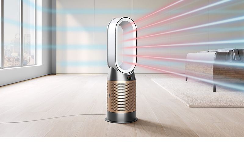 Purificateur-chaufferette dans une chambre à coucher