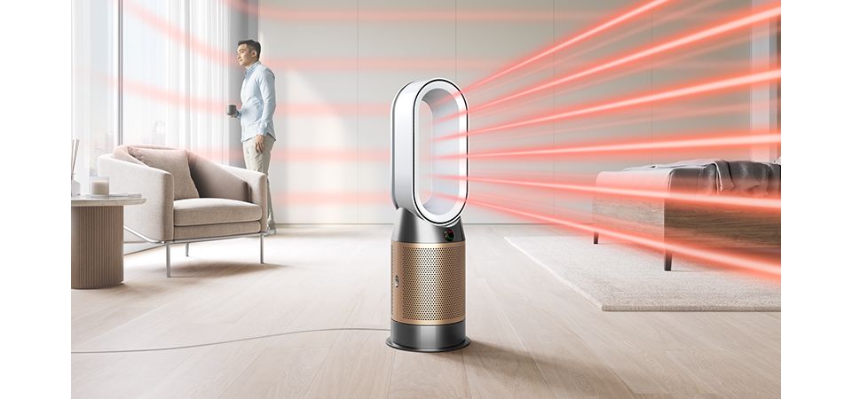 'Image montrant le flux d’air puissant et chauffant