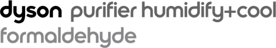 Dyson purifier humidify+cool formaldehyde logo