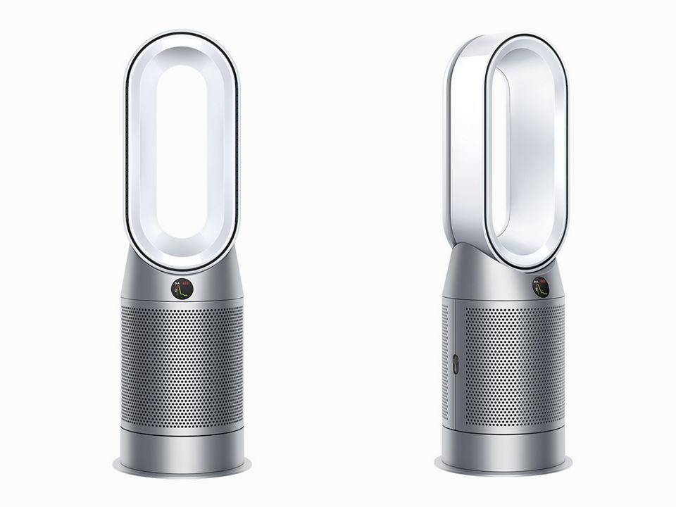 Dyson Purifier Hot+Cool fan heater front and side views