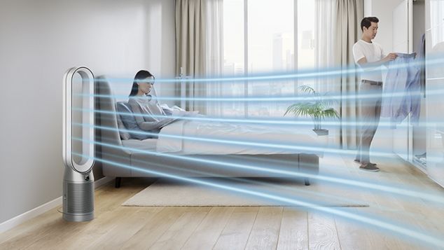 Очищувач повітря Dyson охолоджує всю кімнату Очищувач повітря Dyson охолоджує всю кімнату