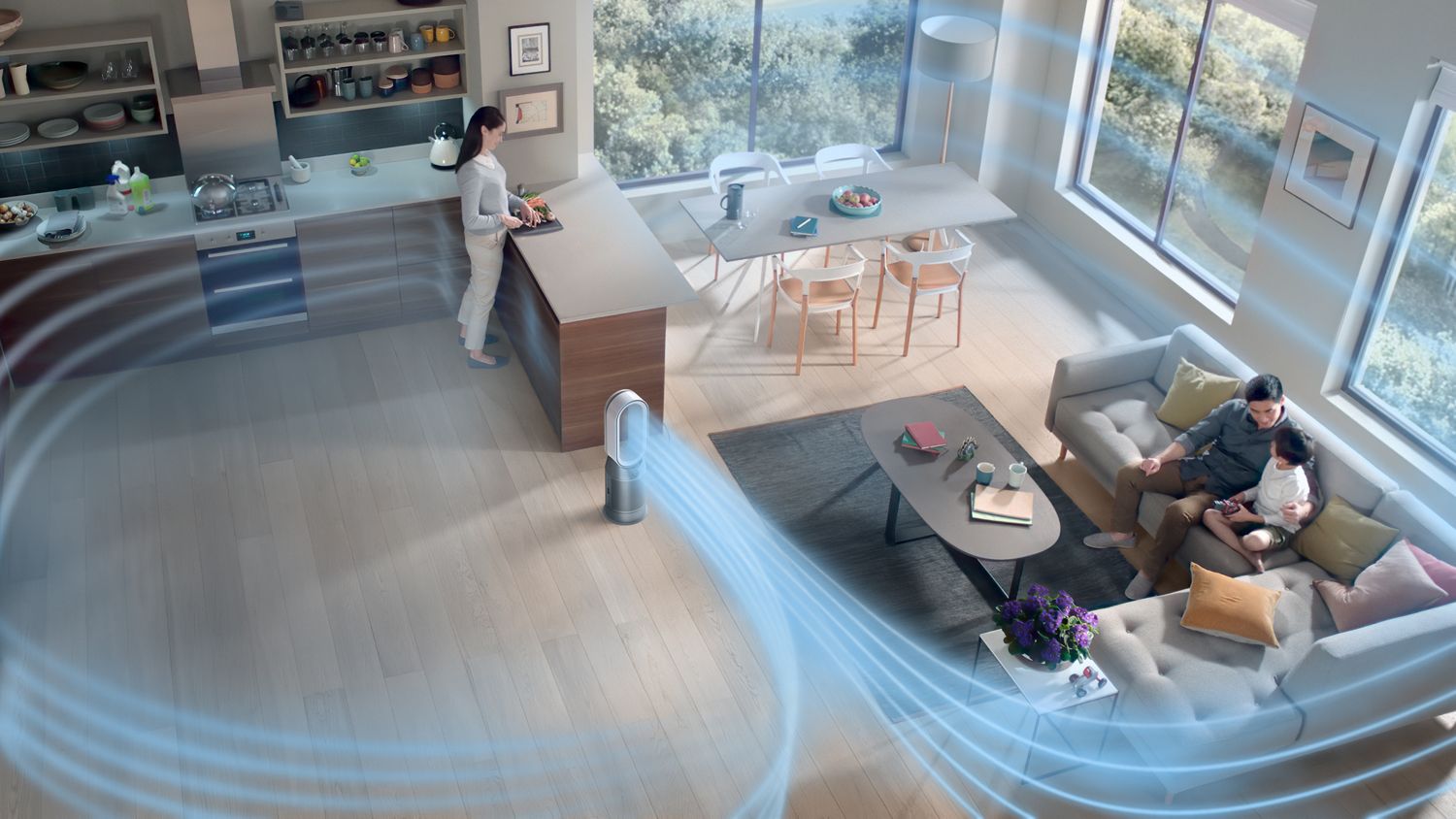 Purificator și aerotermă Dyson Purifier Hot+Cool™ HP07