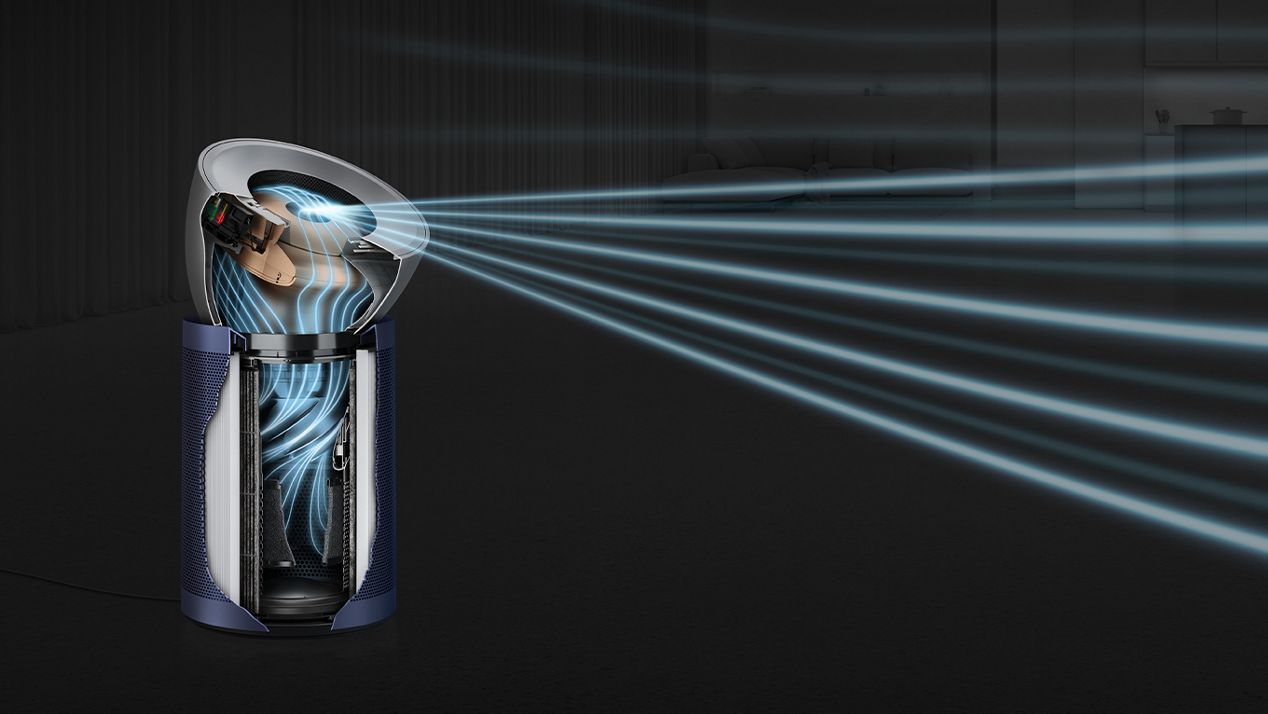 Zoomed-in look at the sensor technology on the Dyson Purifier Big+Quiet Formaldehyde.