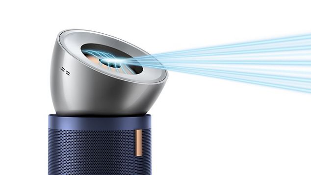 Le flux d’air du Dyson Purifier Big+Quiet Formaldéhyde illustré Le flux d’air du Dyson Purifier Big+Quiet Formaldéhyde illustré