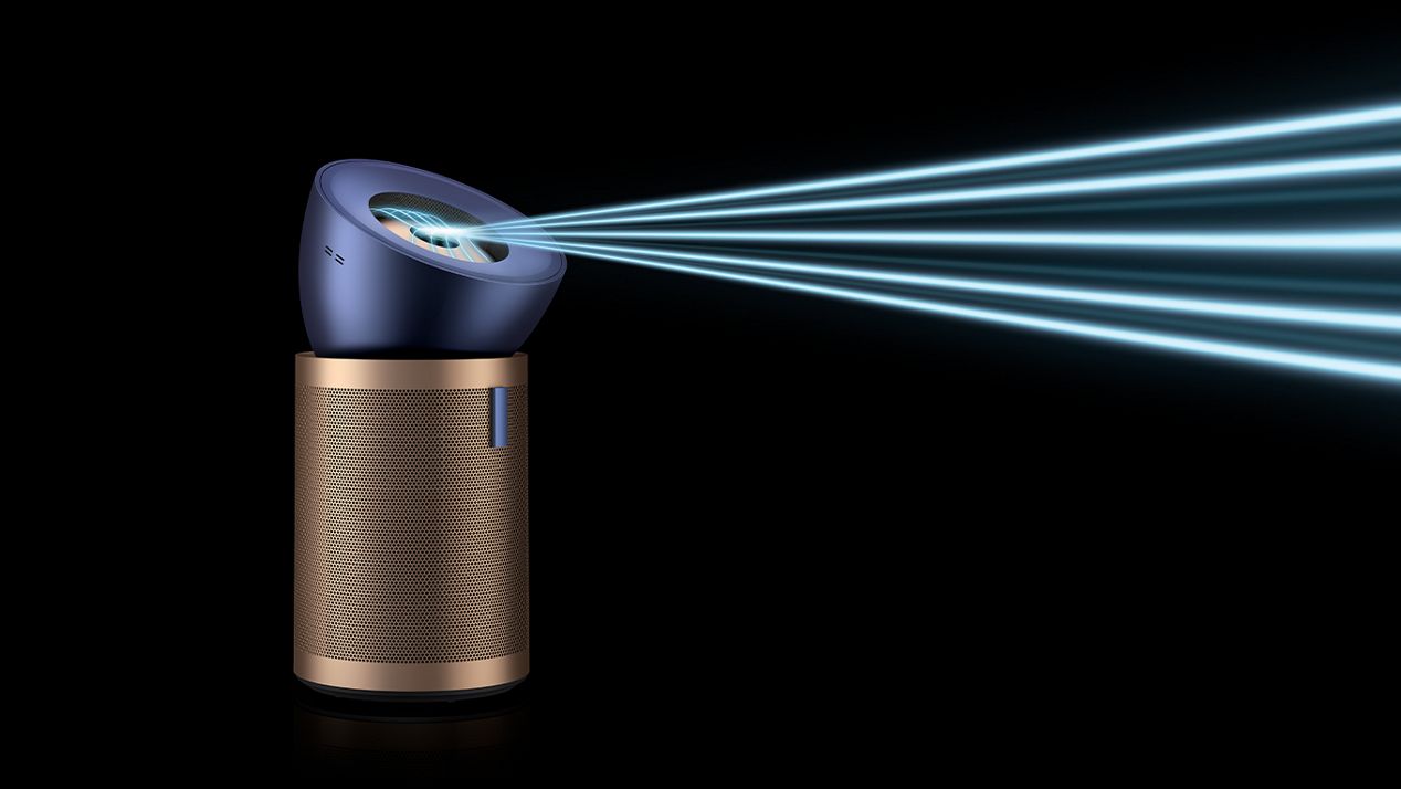 Der Dyson Purifier Big+Quiet verteilt die Luft aus verschiedenen Winkeln. Der Dyson Purifier Big+Quiet verteilt die Luft aus verschiedenen Winkeln.