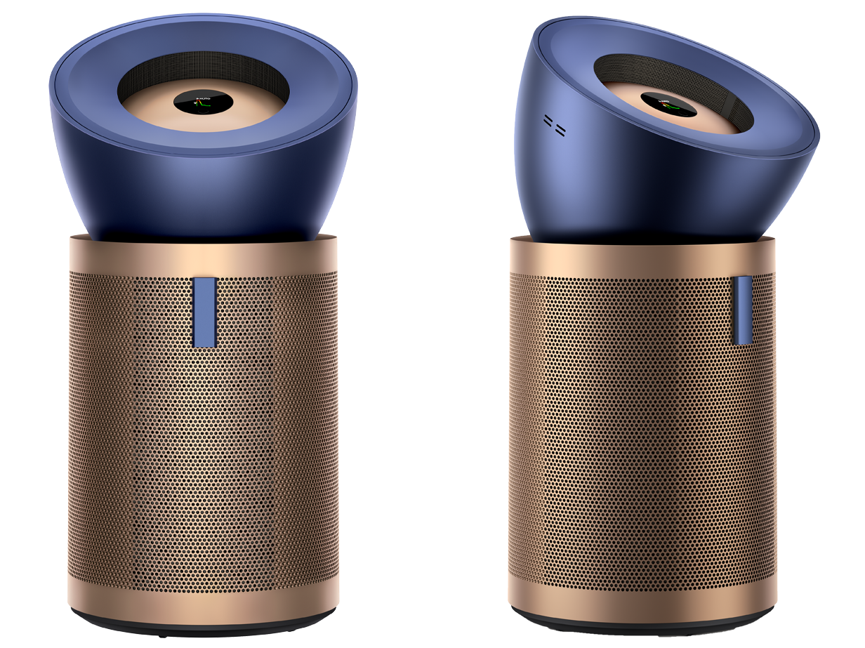 Dyson Purifier Big+Quiet Formaldehyde purifying fan front and side view