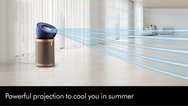 Dyson Purifier Big+Quiet Formaldehyde in Prussian blue/gold | Dyson